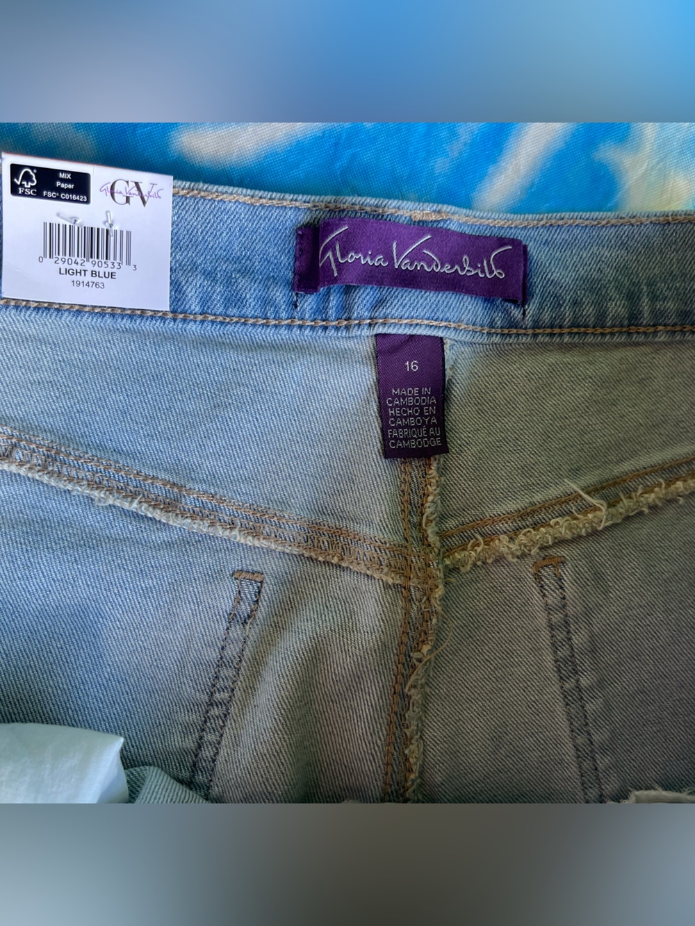 Gloria Vanderbilt Light Blue Men's Straight Jeans - Picture 4 of 9